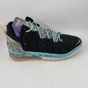 Nike Men’s LeBron XVIII 18 Reflections-SZ 10.5-Black Basketball Sneakers Shoes